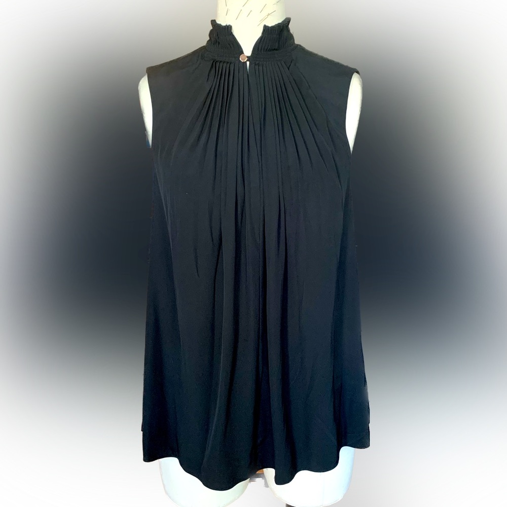 Tibi pleated Silk Top Size S
